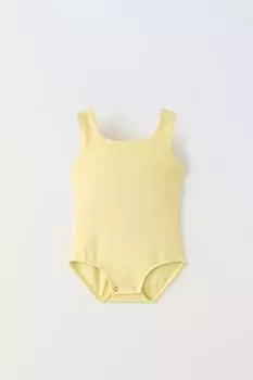 Боди детское Zara Polyamide, желтый