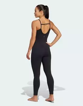Боди для йоги adidas Performance черного цвета