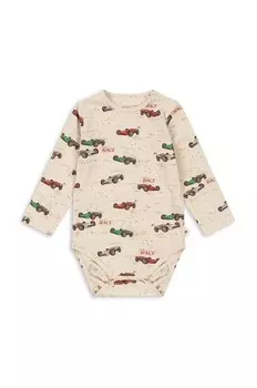 Боди для малышей BASIC LS BODY GOTS из хлопка, бежевый
