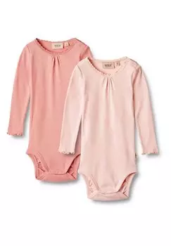 Боди DOPPELPACK 2 LANGARM RIPPEN-LOTTA Wheat, цвет rosette ballet