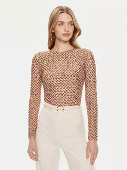 Боди Elisabetta Franchi, коричневый