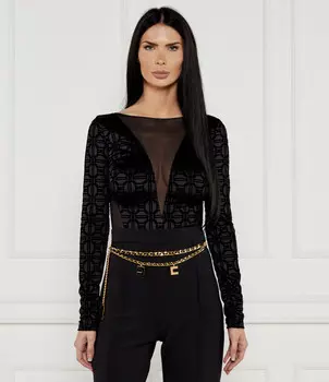 Боди Elisabetta Franchi Slim Fit, черный