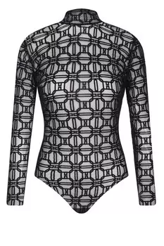 Боди Elisabetta Franchi Slim Fit, черный