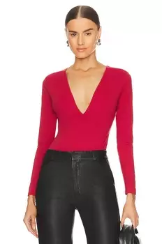 Боди fleur du mal Deep Plunge, цвет Rouge