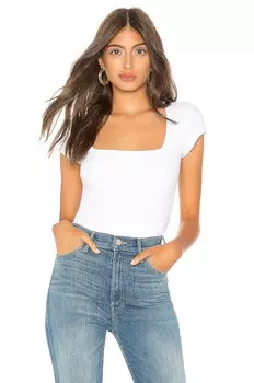 Боди Free People Square Eyes, белый