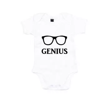 Боди Genius Baby Grow 60 SECOND MAKEOVER, белый