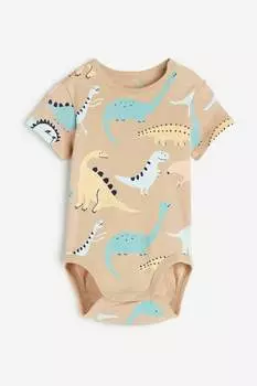 Боди H&M Patterned, бежевый