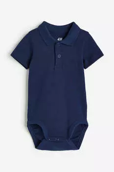 Боди H&amp;M with Collar, темно-синий