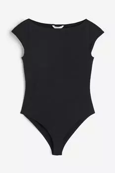 Боди H&M Cap-sleeved, черный
