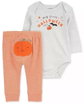 Боди и штаны Baby My First Halloween, комплект из 2 предметов Carter'S, оранжевый