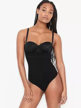Боди Leonisa Shapewear Invisible Thong Shaper, черный