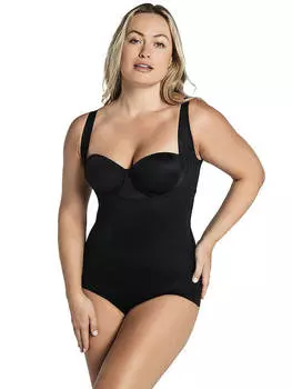 Боди Leonisa Shapewear Undetectable Step-In Classic Body Shaper, черный