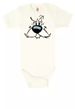 Боди LOGOSHIRT с милым принтом Idefix, белый