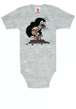 Боди LOGOSHIRT с принтом The Little Mole, цвет Grau-Meliert