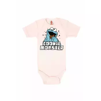 Боди LOGOSHIRT, Улица Сезам, с кнопками, розовый