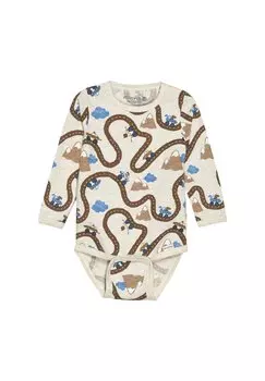 Боди LS AOP Minymo, цвет beige melange