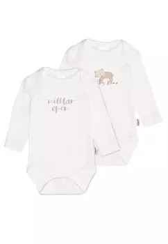 Боди MILKBAR OPEN & BABY BEAR 2 PACK Liliput, цвет weiss