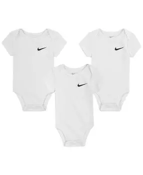 Боди Mini Me Essential для мальчиков и девочек, 3 шт. Nike, белый