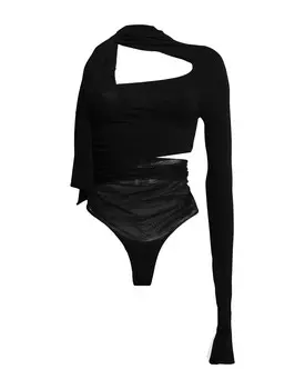 Боди Mugler, черный