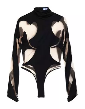Боди Mugler, черный