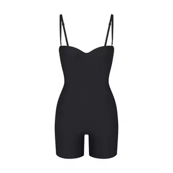 Боди на косточках до средней длины бедра SKIMS Skims Body, цвет Onyx