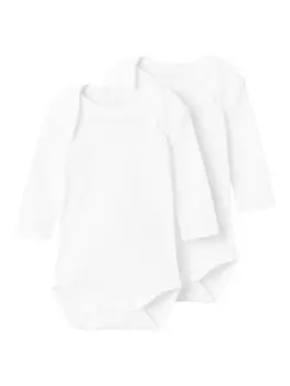 Боди Nbnbody Solid Unisex 2 Pack Name it, цвет bright white