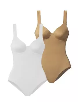 Боди NUANCE, цвет Brown/White