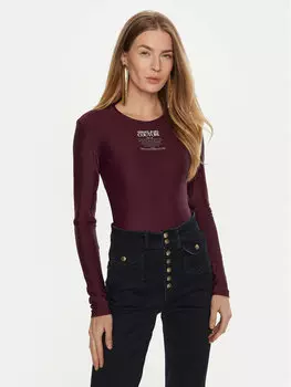 Боди облегающее Versace Jeans Couture, фиолетовый