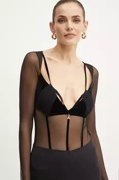 Боди Patrizia Pepe, черный