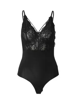 Боди PIECES Bodysuit, черный