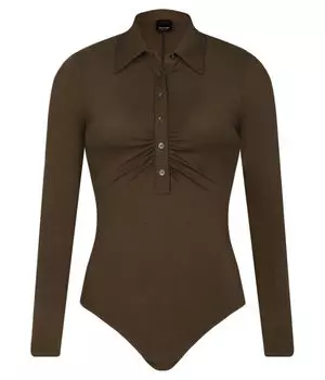 Боди Pinko Slim Fit, коричневый
