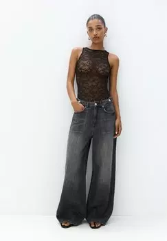 Боди PULL&BEAR, черный