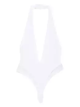 Боди Pure Tentation с V-образным вырезом Maison Close, белый