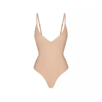 Боди push-up thong SKIMS Skims Body, цвет Clay