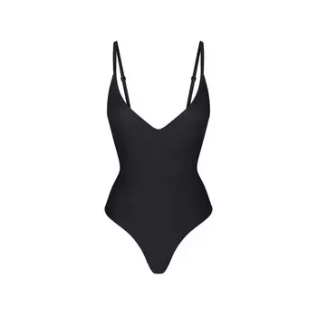 Боди push-up thong SKIMS Skims Body, цвет Onyx