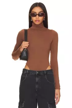 Боди RE ONA Turtleneck, цвет Chocolate