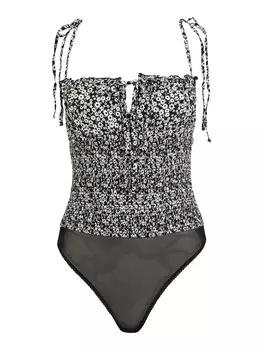 Боди-рубашка Free People, черный