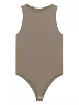 Боди-рубашка Pull&Bear, коричневый