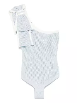 Боди с бантом Elisabetta Franchi, синий
