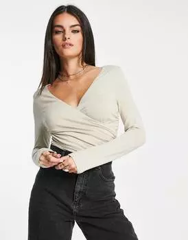 Боди с длинными рукавами ASOS DESIGN