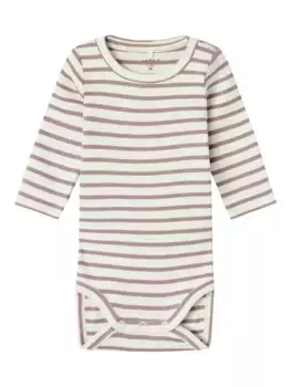 Боди с длинными рукавами Name It "NBNBANI LS BODY NOOS", лиловый
