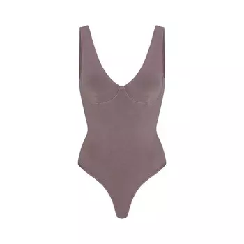 Боди с глубоким вырезом SKIMS Outdoor, цвет Zinc