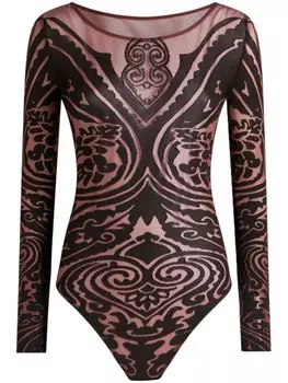 Боди с принтом пейсли ETRO, розовый