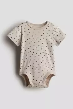 Боди с рисунком H&M, бежевый