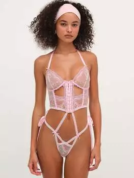 Боди с вышивкой Ily For Love & Lemons, розовый