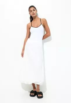 Боди STRAPPY WITH CONTRAST TRIM PULL&BEAR, белый