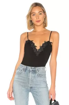 Боди superdown Adaya Lace Trim, черный