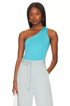 Боди superdown Devonne One Shoulder, синий