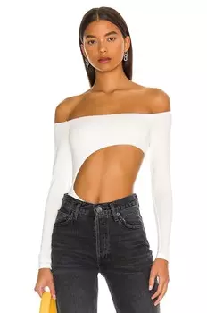 Боди superdown Kassie Cut Out, белый