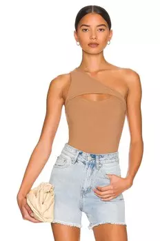 Боди superdown Sadra One Shoulder, нюд